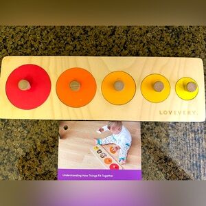 Lovevery “Circles of Friends” Puzzle, from the Babbler Play Kit (months 13-15)